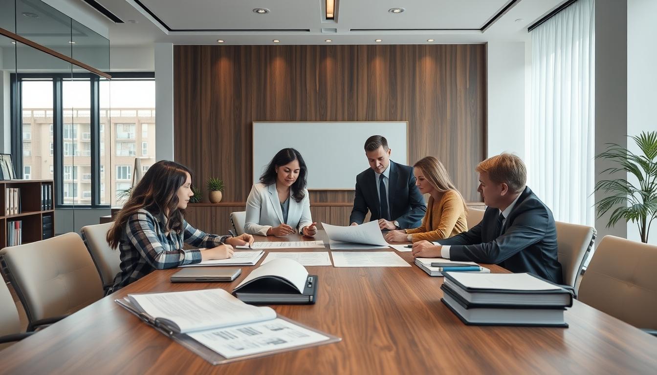 Business agreement signing